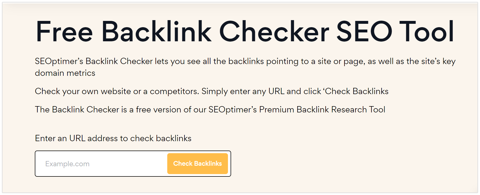 Verificador de Backlinks Grátis